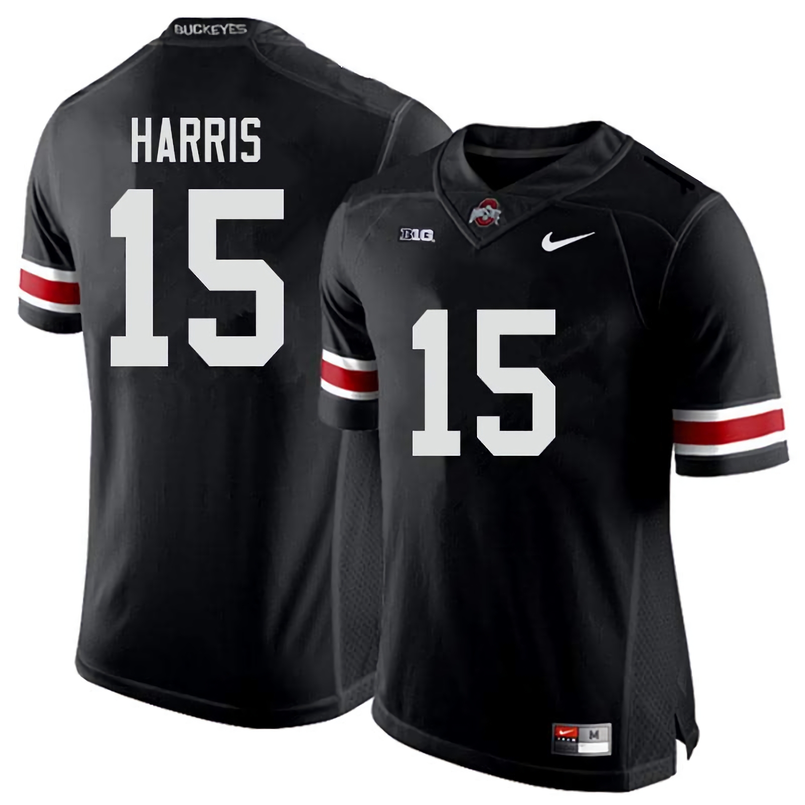 Jaylen Harris Ohio State Buckeyes Men's NCAA #15 Nike Black College Stitched Football Jersey GDW0656ZE